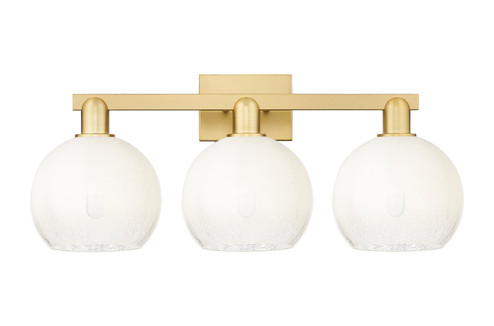 Arcadia Three Light Bath Vanity in Satin Gold (405|716-3W-SG-G483-8OP)