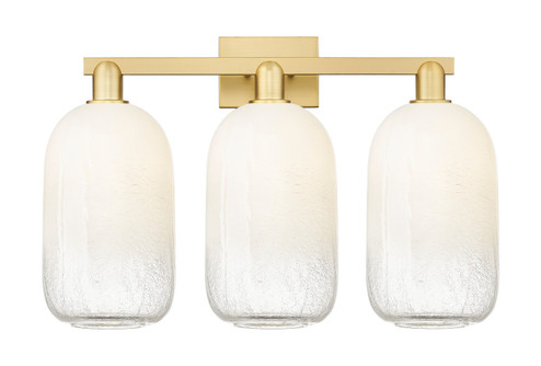 Arcadia Three Light Bath Vanity in Satin Gold (405|716-3W-SG-G482-7OP)