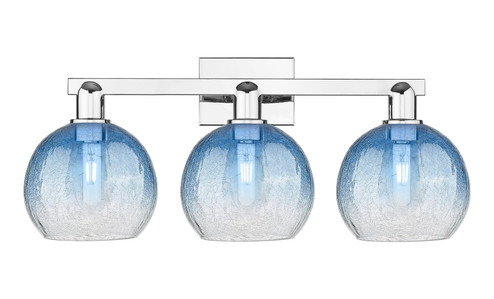 Arcadia Three Light Bath Vanity in Polished Chrome (405|716-3W-PC-G483-8SB)