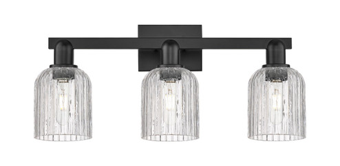 Arcadia Three Light Bath Vanity in Matte Black (405|716-3W-BK-G559-5CL)