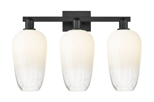 Arcadia Three Light Bath Vanity in Matte Black (405|716-3W-BK-G484-7OP)