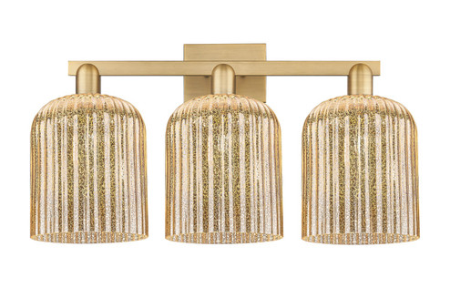 Arcadia Three Light Bath Vanity in Brushed Brass (405|716-3W-BB-G559-8ME)