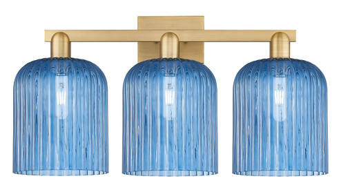 Arcadia Three Light Bath Vanity in Brushed Brass (405|716-3W-BB-G559-8BL)