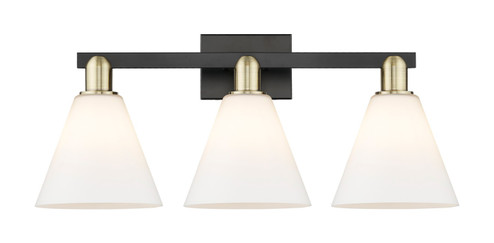 Arcadia Three Light Bath Vanity in Black Antique Brass (405|716-3W-BAB-GBC-81)