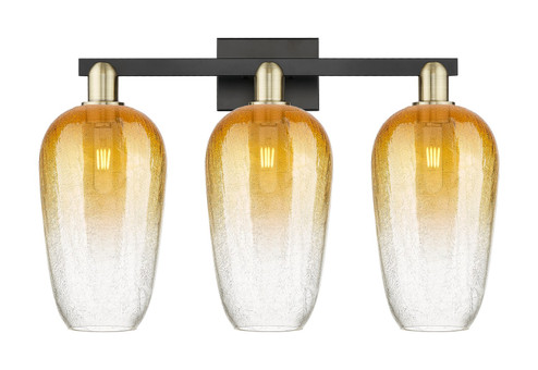 Arcadia Three Light Bath Vanity in Black Antique Brass (405|716-3W-BAB-G484-7AM)