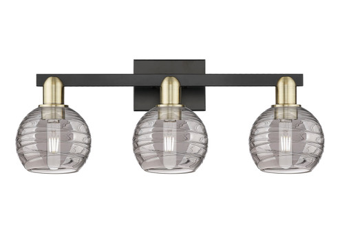 Arcadia Three Light Bath Vanity in Black Antique Brass (405|716-3W-BAB-G1213-6SM)