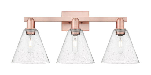 Arcadia Three Light Bath Vanity in Antique Copper (405|716-3W-AC-GBC-84)