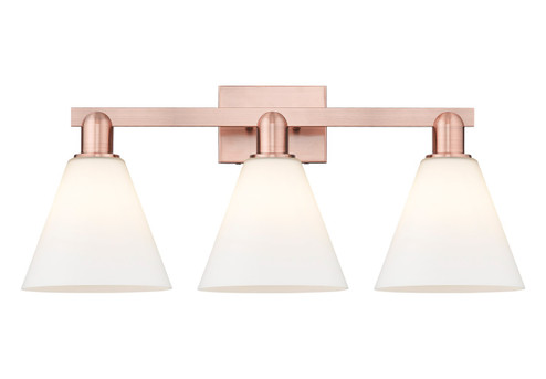 Arcadia Three Light Bath Vanity in Antique Copper (405|716-3W-AC-GBC-81)