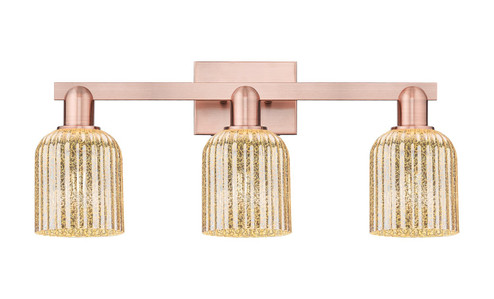 Arcadia Three Light Bath Vanity in Antique Copper (405|716-3W-AC-G559-5ME)