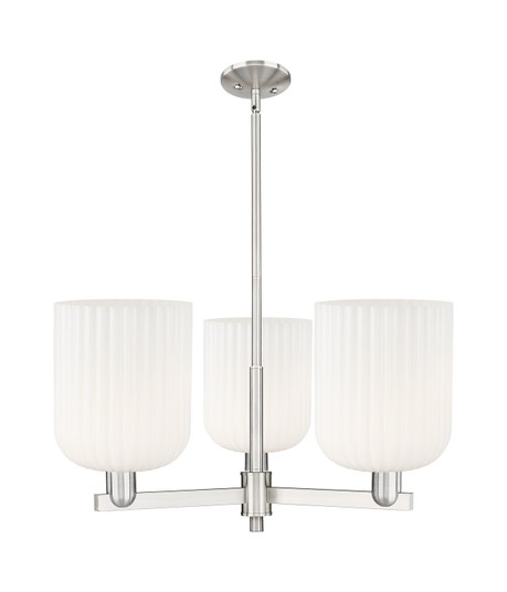 Arcadia Three Light Pendant in Satin Nickel (405|716-3CR-SN-G559-8GWH)