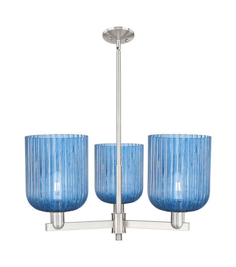 Arcadia Three Light Pendant in Satin Nickel (405|716-3CR-SN-G559-8BL)