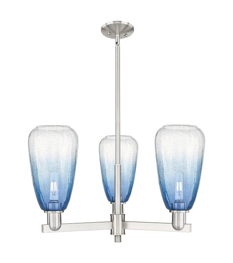 Arcadia Three Light Pendant in Satin Nickel (405|716-3CR-SN-G480-6SB)