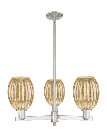 Arcadia Three Light Pendant in Satin Nickel (405|716-3CR-SN-G459-6ME)