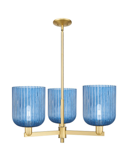Arcadia Three Light Pendant in Satin Gold (405|716-3CR-SG-G559-8BL)