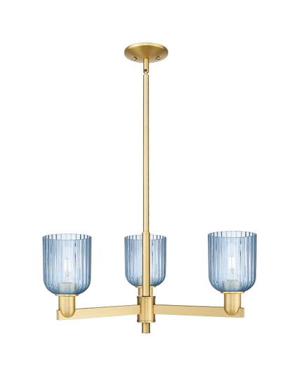 Arcadia Three Light Pendant in Satin Gold (405|716-3CR-SG-G559-5BL)
