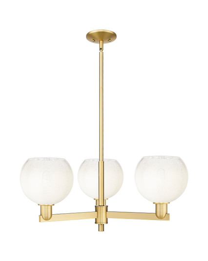 Arcadia Three Light Pendant in Satin Gold (405|716-3CR-SG-G483-8OP)