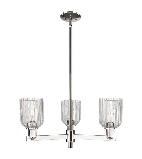 Arcadia Three Light Pendant in Polished Nickel (405|716-3CR-PN-G559-5CL)