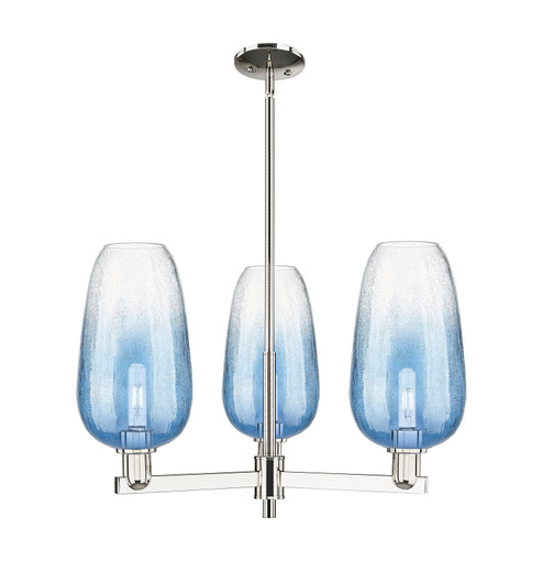 Arcadia Three Light Pendant in Polished Nickel (405|716-3CR-PN-G484-7SB)