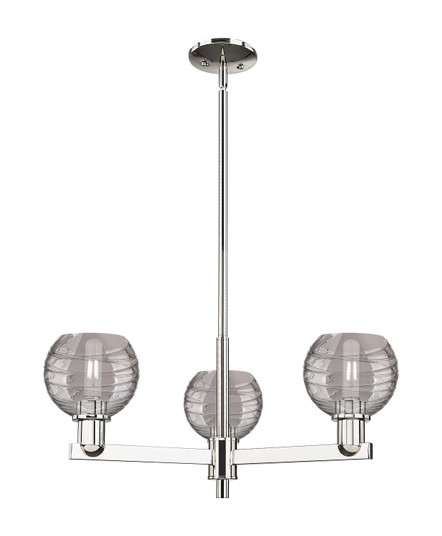 Arcadia Three Light Pendant in Polished Nickel (405|716-3CR-PN-G1213-6SM)