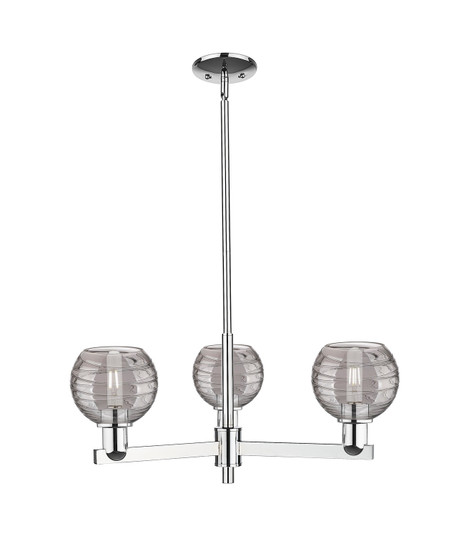 Arcadia Three Light Pendant in Polished Chrome (405|716-3CR-PC-G1213-6SM)