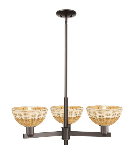 Arcadia Three Light Pendant in Oil Rubbed Bronze (405|716-3CR-OB-NBD2-75-NAT)