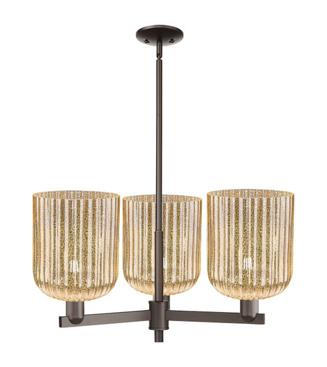 Arcadia Three Light Pendant in Oil Rubbed Bronze (405|716-3CR-OB-G559-8ME)