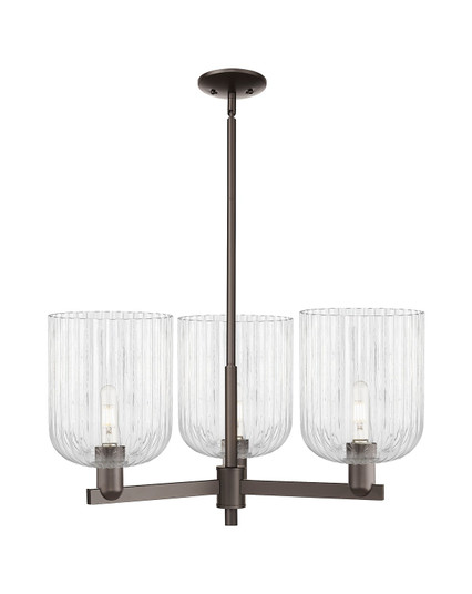 Arcadia Three Light Pendant in Oil Rubbed Bronze (405|716-3CR-OB-G559-8CL)