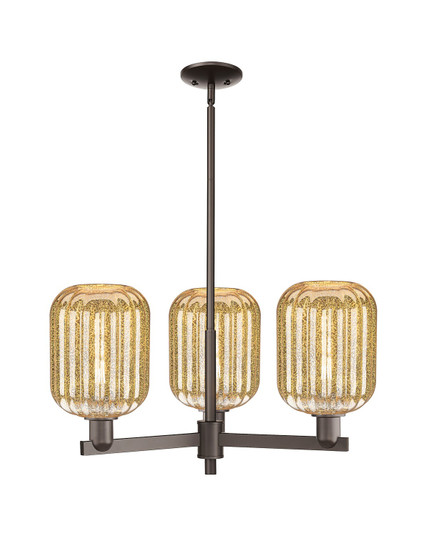Arcadia Three Light Pendant in Oil Rubbed Bronze (405|716-3CR-OB-G460-7ME)