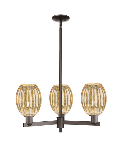 Arcadia Three Light Pendant in Oil Rubbed Bronze (405|716-3CR-OB-G459-6ME)