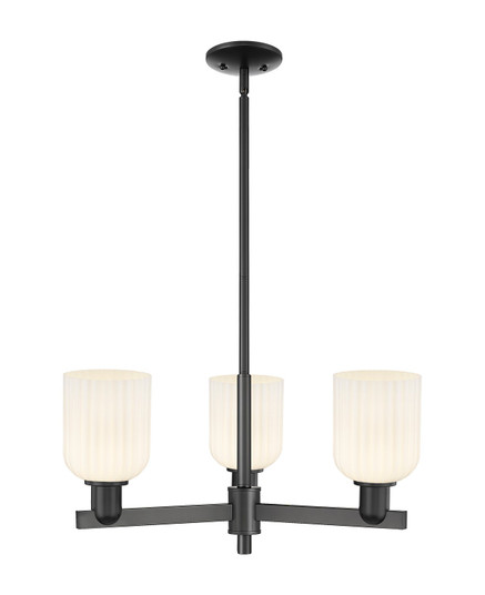 Arcadia Three Light Pendant in Matte Black (405|716-3CR-BK-G559-5GWH)