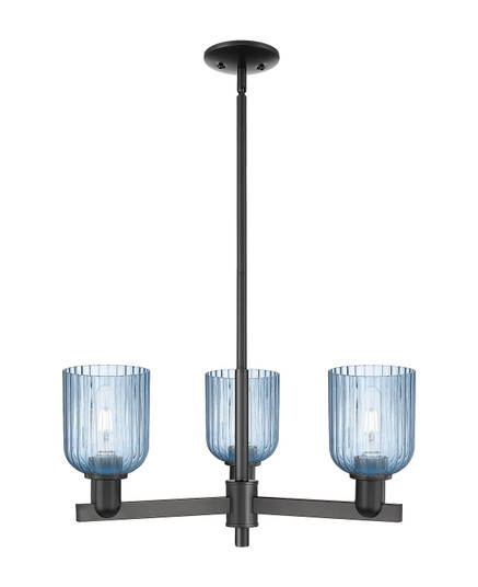 Arcadia Three Light Pendant in Matte Black (405|716-3CR-BK-G559-5BL)