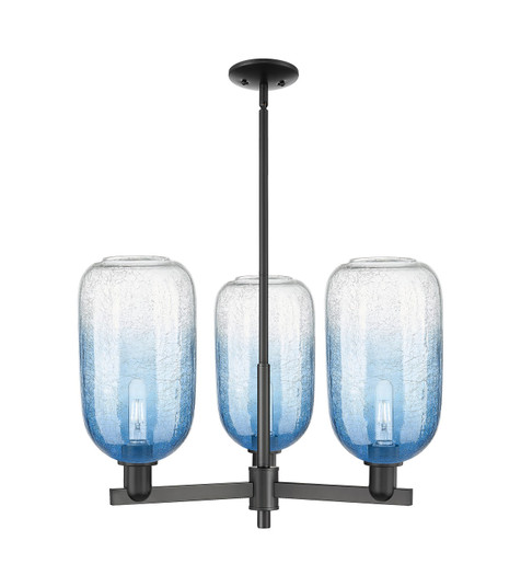 Arcadia Three Light Pendant in Matte Black (405|716-3CR-BK-G482-7SB)