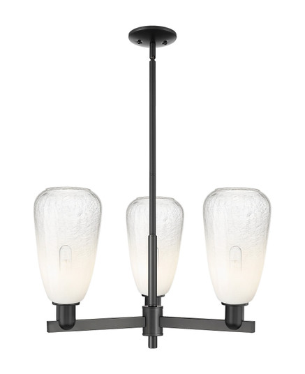 Arcadia Three Light Pendant in Matte Black (405|716-3CR-BK-G480-6OP)