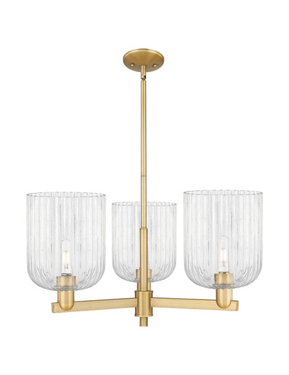 Arcadia Three Light Pendant in Brushed Brass (405|716-3CR-BB-G559-8CL)