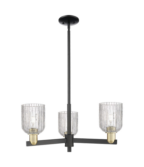 Arcadia Three Light Pendant in Black Antique Brass (405|716-3CR-BAB-G559-5CL)
