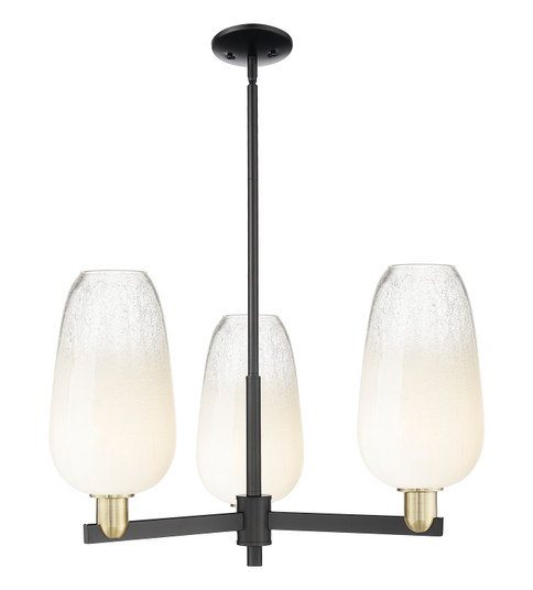 Arcadia Three Light Pendant in Black Antique Brass (405|716-3CR-BAB-G484-7OP)