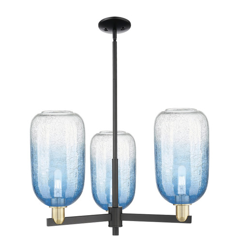 Arcadia Three Light Pendant in Black Antique Brass (405|716-3CR-BAB-G482-7SB)