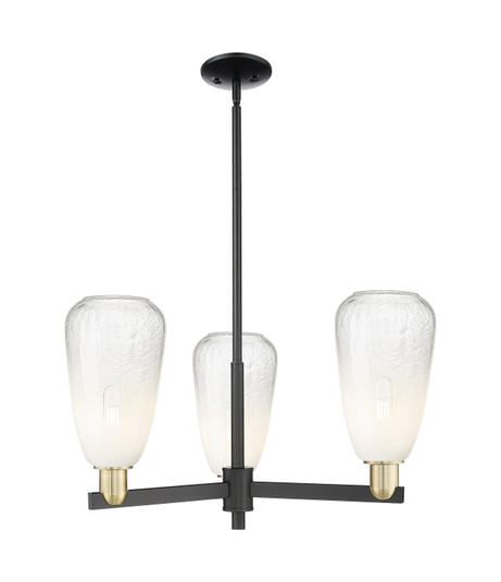 Arcadia Three Light Pendant in Black Antique Brass (405|716-3CR-BAB-G480-6OP)
