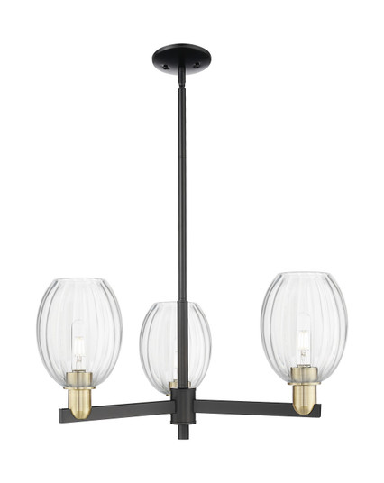 Arcadia Three Light Pendant in Black Antique Brass (405|716-3CR-BAB-G459-6CL)