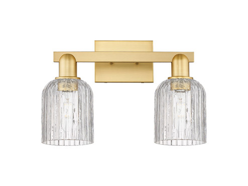 Arcadia Two Light Bath Vanity in Satin Gold (405|716-2W-SG-G559-5CL)