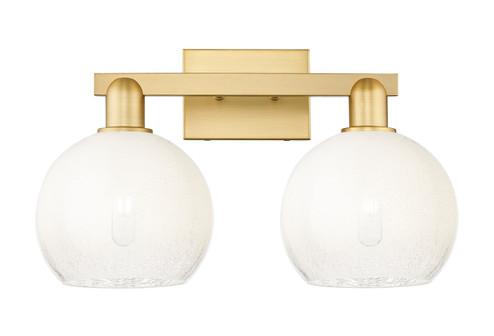 Arcadia Two Light Bath Vanity in Satin Gold (405|716-2W-SG-G483-8OP)