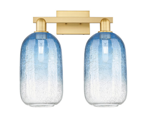Arcadia Two Light Bath Vanity in Satin Gold (405|716-2W-SG-G482-7SB)