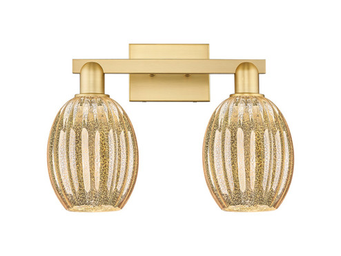 Arcadia Two Light Bath Vanity in Satin Gold (405|716-2W-SG-G459-6ME)