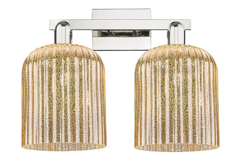 Arcadia Two Light Bath Vanity in Polished Nickel (405|716-2W-PN-G559-8ME)