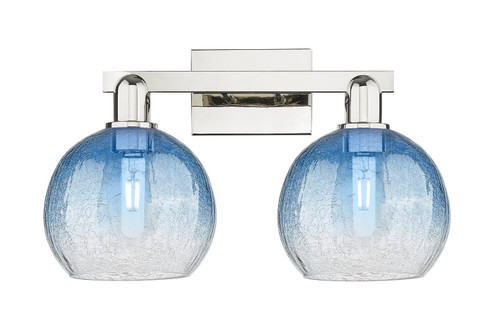 Arcadia Two Light Bath Vanity in Polished Nickel (405|716-2W-PN-G483-8SB)