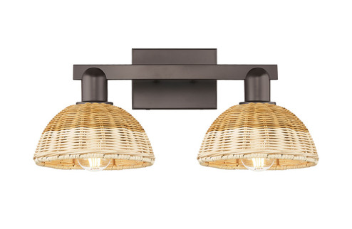 Arcadia Two Light Bath Vanity in Oil Rubbed Bronze (405|716-2W-OB-NBD2-75-NAT)