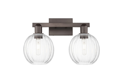 Arcadia Two Light Bath Vanity in Oil Rubbed Bronze (405|716-2W-OB-G458-7CL)