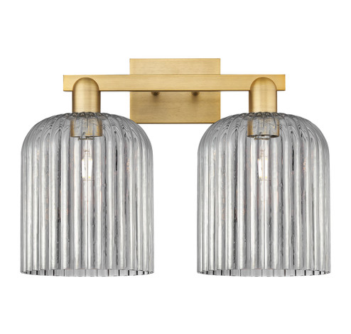 Arcadia Two Light Bath Vanity in Brushed Brass (405|716-2W-BB-G559-8SM)