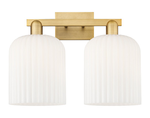 Arcadia Two Light Bath Vanity in Brushed Brass (405|716-2W-BB-G559-8GWH)