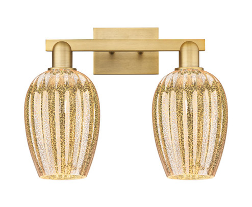 Arcadia Two Light Bath Vanity in Brushed Brass (405|716-2W-BB-G457-6ME)